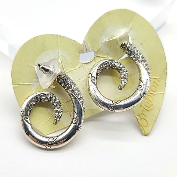 NWTS $58 Brighton "Christalina" Swirls with Etched Scrolls & Pave Set Crystals! - Picture 4 of 8